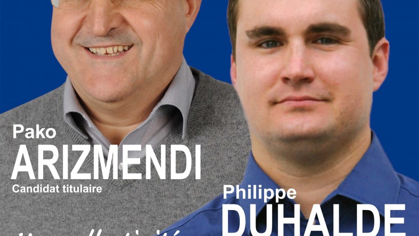 Pako Arizmendi et Philippe Duhalde, candidats aux élections législatives