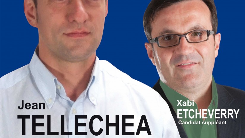 Jean Tellechea et Xabi Etcheverry, candidats aux élections législatives